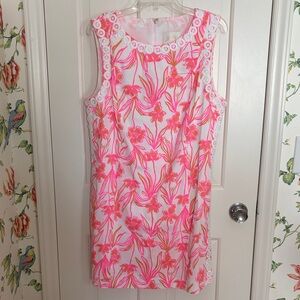 NWT Lilly Pulitzer Pink and Orange Floral Romper Dress
